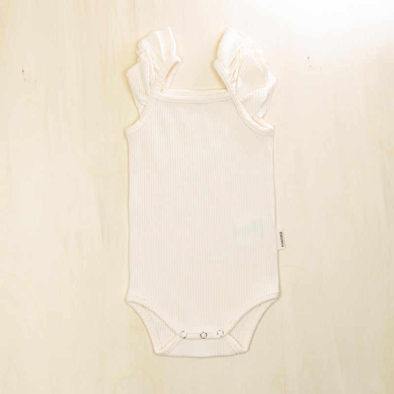 KIANAO Baby One-Pieces Blossom White / 18-24 M Flutter Bodysuit Organic Cotton
